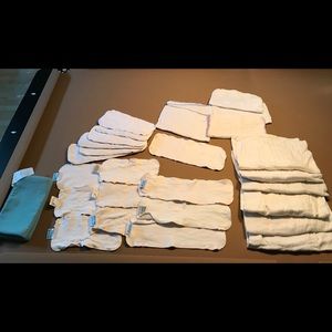 Cloth diapering liners and pre folds